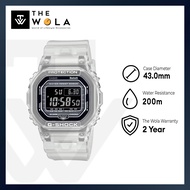Casio G-Shock Men's Digital Watch Bluetooth® Translucent Gradated White Resin Band Watch DWB5600G-7D DW-B5600G-7D DW-B5600G-7