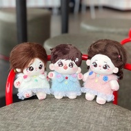 Baby Clothes-10cm Cotton Doll Clothes Plush Doll Overalls Set Star Doll Doll Replacement Dress Set