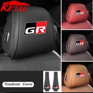 Toyota GR Leather Car Seat Headrest Protective Cover Interior Accessories