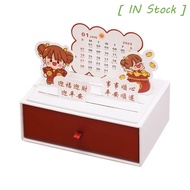 [ IN STOCK ] 2024 Desk Drawer Calendar, To-do lists Yearly Agenda Stand Storage Desk Calendar, Schedule Planner Time Planner High-End Desktop Organizer Calendar New Year Gifts