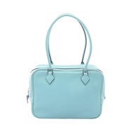 【二手】愛馬仕 HERMES 手提包 Mini Plume 20 藍色環礁 藍色環礁 其他 Plume Mini 藍色環礁 女士 二手 B