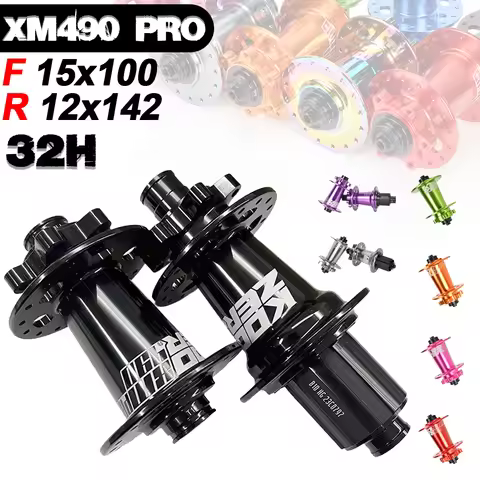 KOOZER XM490 PRO 32 Holes Mtb Hubs Thru Axle 12x142 Rear Hub 15x100 Front Hub Mountain Bike Hubs 32h