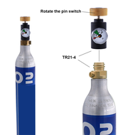 Soda Adapter for CO2 Soda CO2 Cylinder with TR21-4 Male Thread Soda Maker Valve Refill Accessories w