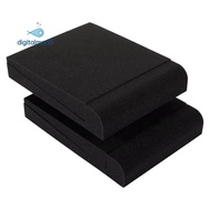 2 Pcs High Density Foam Speaker Pads - Speaker Isolation Pad, Monitor Acoustic Isolation Pads,Studio
