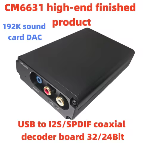 HIFI Audio CM6631A Digital Interface 32 / 24Bit 192K USB To I2S IIS SPDIF Optical Coaxial Output Dec