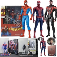 Mafex Spider Man Action Figure Mafex 185 147 Symbiote Spiderman Miles Morales Movable Joints Mdoel T