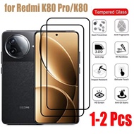 1-2 Pcs Redmi K80 Pro Tempered Glass Screen Protector For Xiaomi Redmi K70 K70E K60 K60E K50 K50i Pr