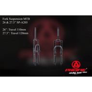 Fork/fork Suspension MTB Pacific SP-A205, Uk 26 "And 27.5"