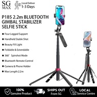 P185 Max 2.2m Selfie Stick Quadruped stand for phone Travel Camera Stand Gimbal stabilizer Remote Bl