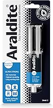 Araldite Standard Heavy Duty Adhesive | Ultra Strong Epoxy Glue | Solvent-Free Professional Grade Strength for All Materials | Slow Cure for Bonding and Repairing, 24ml Syringe