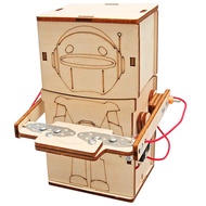 STEM Science DIY Robot Kit Electric DIY Eat Coin Robot Science Experiment Educational Toy Robot Maka