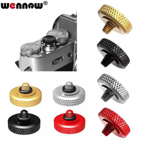 11mm Brass Concave Shutter Release Button Rubber Ring For Sony RX10 IV III II Leica Q3 D-LUX8 M10 X1