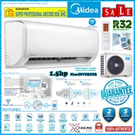 Midea 1.5hp Non Inverter Aircond MSGD-12CRN8 ((Xtreme Dura)) R32 Non-Inverter Air Conditioner