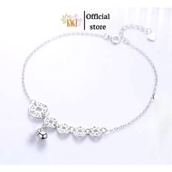 KWJ silver anklet, 5 lucky coins.