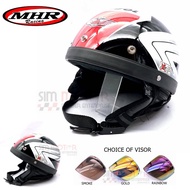 MHR HALF CUT HELMET WITH BOB VISOR