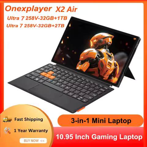 OneXPlayer X2 Air 3IN1 Handheld Gaming PC Ultra 7-258V 10.95" 120Hz Touch 32GB LPDDR5X Magnetic Keyb