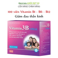 Vitamin 3B Viphar bổ sung Vitamin B1 B6 B12 hỗ trợ giảm đau thần kinh - Hộp 100 viên