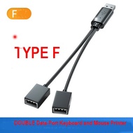 3 in 1 (F) USB splitter Adapter laptop charging multi-split hub (M1730F)