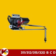 (24V) มอเตอร์ปัดน้ำฝน แคท CAT E70B/110B/120B/200B/307/311/312/315/320B C D V1 V2 อะไหล่รถขุด รถตัก