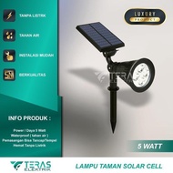 Ghiselijaya_ Solar Cell Garden Spotlight Solar Powered Outdoor Spotlight