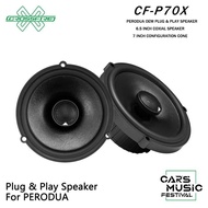 Crossfire CF-P70X Perodua OEM 6.5 Inch 2-Way Coaxial Speaker 7 Inch Midbass Configuration Cone