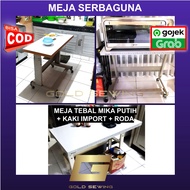 MESIN Multipurpose Kitchen Table Kitchen Island Dining Table + Machine Wheels