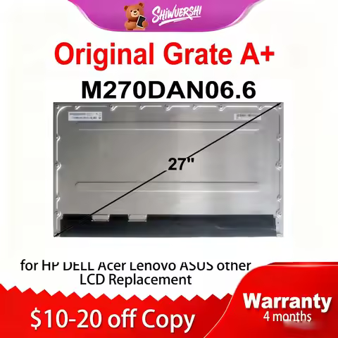 Original New A+ 27 Inch M270DAN06.6 LCD Display Screen 2560*1440P Quad-HD 165Hz 70 pins Replacement