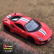 Bburago 1:24 Ferrari 488 Pista Alloy Scale Car Model Diecast Metal Miniature Static Collection Child