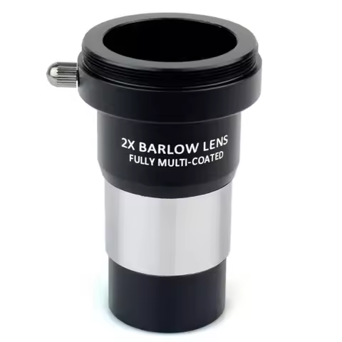1.25inch 2x Barlow Lens Fully Multi-Coated Metal with M42x0.75 Thread Camera Connect Interface for T