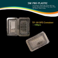 OP-01H / TP-1H / GO-1H Plastic Tray Clear Container / Bekas Makanan / Bekas Kuih (±100pcs)