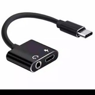 Converter / Connection TYPE C TO 3.5 JACK EARPHONE AND CHARGING USB TYPE C F-27