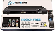 Region Free DVD Player Dynastar DVD-X9000HD with HDMI Output, Includes HDMI Cable, 110-220 - 240 Volts Mutli Region Code Free DVD Player Standard
