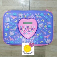 Smiggle Pencil Case Unicorn Calculator Purple Hardtop - Original Smiggle Pencil Case