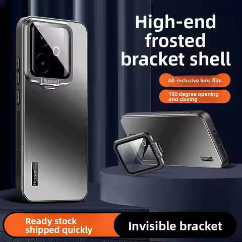 Case For Realme GT7 GT 7T 7Pro Luxury Matte Lens Bracket Back Cover For Realme GT 7 Global Version S