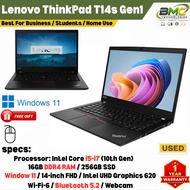 Lenovo ThinkPad T14 G1 14" FHD Intel Core i5/i7 10th Gen - 16GB RAM 256GB SSD, Win 11 Pro