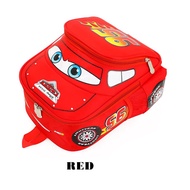 Ready Stock McQueen Car Childrens Backpack Kindergarten Schoolbags Cartoon Shoulder Bag