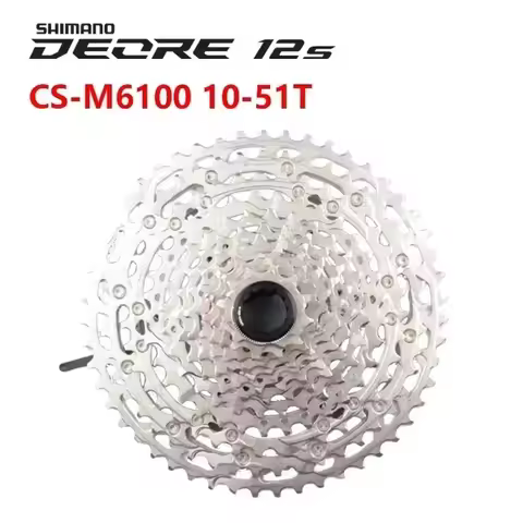 Shimano DEORE M6100 Cassette CS-M6100-12 For MTB Mountain Bike 12s Bike Flywheel Original Shimano Bi
