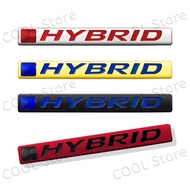 Car Styling 3D Metal HYBRID Logo Emblem Car Body Rear Trunk Badge Sticker For Toyota Corolla Rav4 Ya