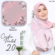 [Promo 4 Helai RM100] 2.0 Tudung Bawal Instant Chiffon Awning Scuba Printed 2.0 LABELBYSS Candra Printed 2.0