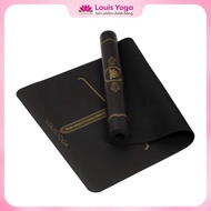 Thảm tập yoga cao su MOON [TẶNG TÚI THẢM+XỊT THẢM ] chính hãng Louis yoga định tuyến - Chất liệu ca