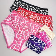 Plus Size 3XL (75~90kg) Underwear Breathable Panties Cotton Women PRINTED Stone DAISIES / Seluar Dal