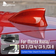 AIRSPEED Real Carbon Fiber for Mazda 3 Axela CX-3 CX-4 CX-5 CX-8 Accessories Exterior Car Shark Fin Antenna Cover Sticke