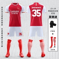 Fankugeya Customized Arsenal Soccer Jersey Set English Super League Short Sleeve Sports Kit for Men