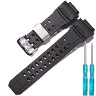 Resin Strap Suitable for Caiso G-Shock GW9300 GW-9400 Master Mens Sports Watchband bracelet Stainless Steel Buckle Loop Black