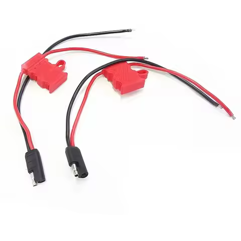 2 Pcs DC Power Supply Cable Cord For Motorola Radio SM120 SM50 GM950 GM300 GM338 GM3188 GM3688 Walki