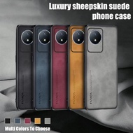 Luxury Sheepskin Suede Protective Case Compatible For VIVO Y78 Y78+ Y77 Y73 Y72 Y53s Y52s Y51 Y50 Y3