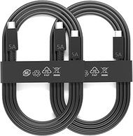 2Pack3FT USB C to C Cable for Samsung,5A 45W Super-Fast Charging Cord 1M for Samsung S26 Ultra S25 S