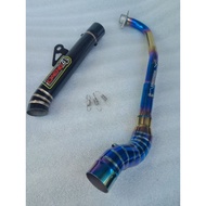 Daeng sai4 Pipe canister conical open specs exhaust Pipe for Wave 125 Xrm 110/125 Wave 100/110/115 R