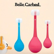 3-Sided Kids Toothbrush-Cute Waterproof Design with 3D Soft Bristles-Gentle Oral Care for Children