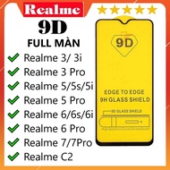Realme 2/C2/ 3/ 3Pro/ 5/ 5S/ 5i/ 5Pro/ 6/ 6S/6i/ 6 Pro FULL tempered glass, 9D screen, full glue, hi
